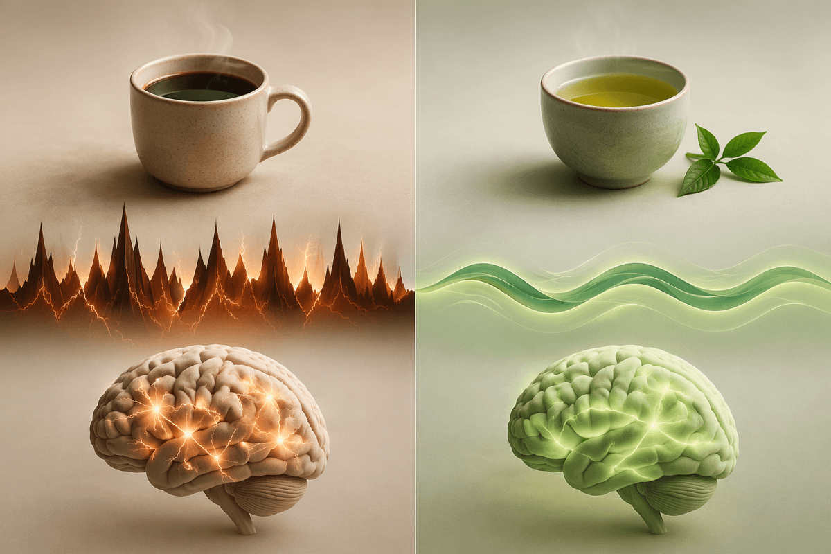Caffeine and calm focus can arrive together