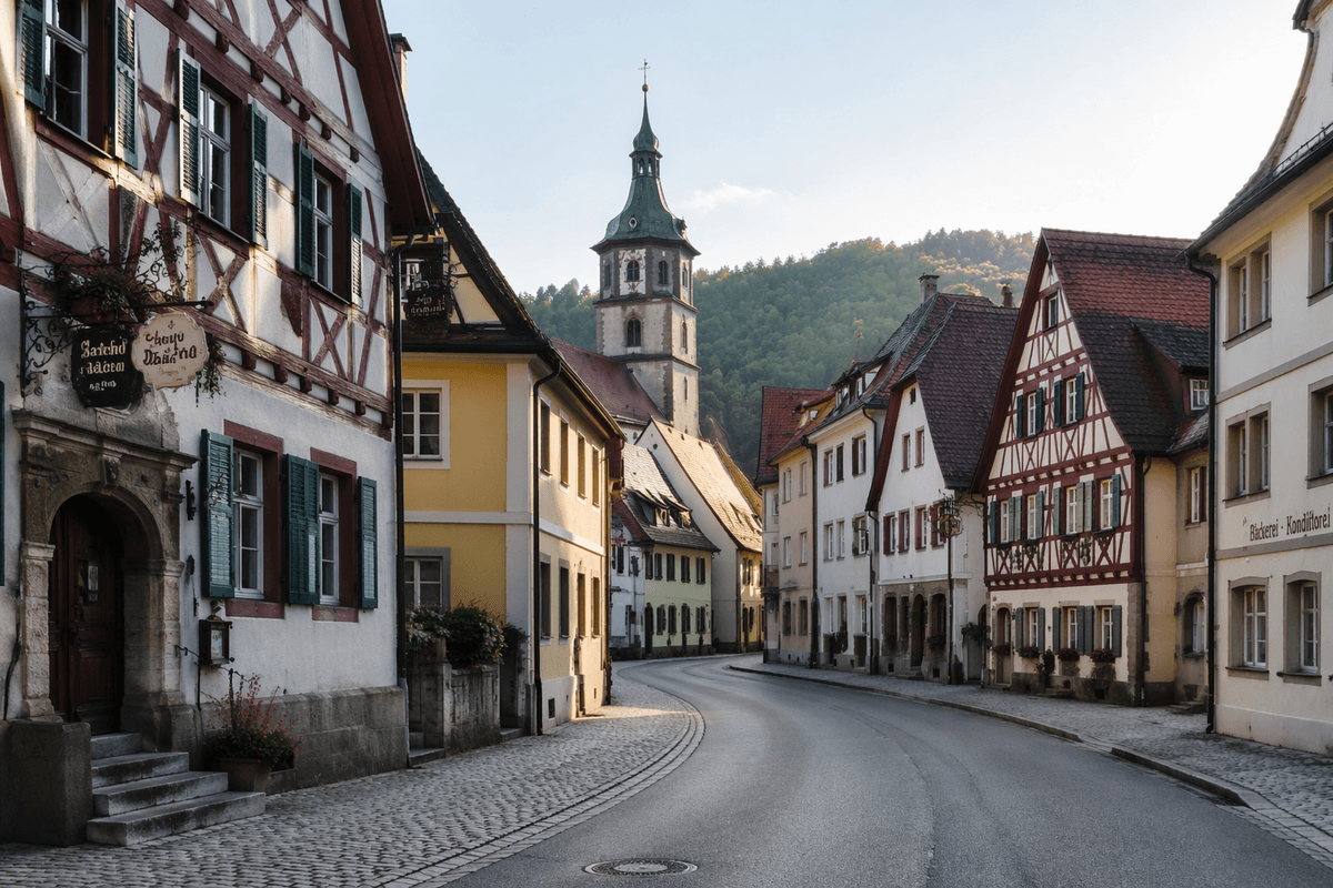 What makes a German village scenic
